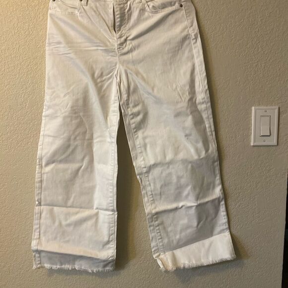 Eileen Fisher Organic Cotton Denim Wide-Leg Jean Easy Fit, Cropped Length S $218 - Picture 12 of 12